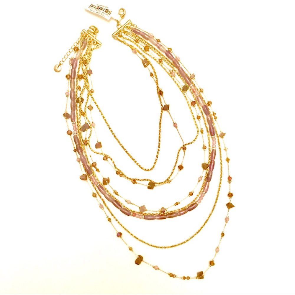 Multi Layered Necklace - 5 strand layers